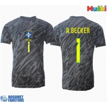 Brazil Alisson Becker #1 Golmanski Gostujuci Dres Copa America 2024 Kratak Rukav